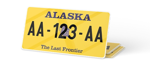 Plaque immatriculation USA 30×15 Alaska