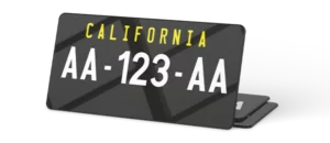 Plaque USA 30×15 Californie Fond Noir