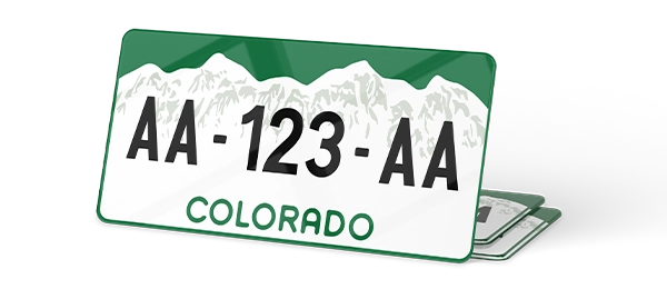 Plaque immatriculation USA 30×15 Colorado