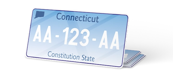 Plaque immatriculation USA 30×15 Connecticut