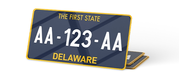 Plaque immatriculation USA 30×15 Delaware