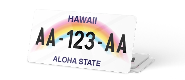 Plaque immatriculation USA 30×15 Hawaii