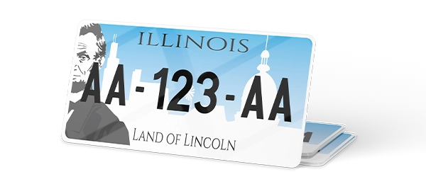 Plaque immatriculation USA 30×15 Illinois