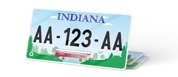 Plaque immatriculation USA 30×15 Indiana