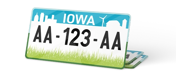 Plaque immatriculation USA 30×15 Iowa