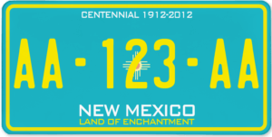 Plaque USA 30×15 Nouveau Mexique