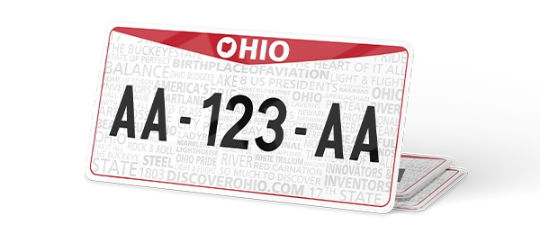 Plaque immatriculation USA 30×15 Ohio