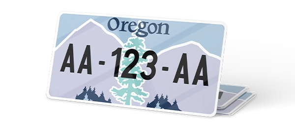 Plaque immatriculation USA 30×15 Oregon