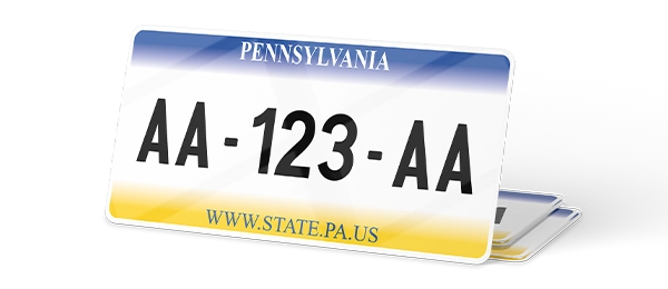 Plaque immatriculation USA 30×15 Pennsylvanie