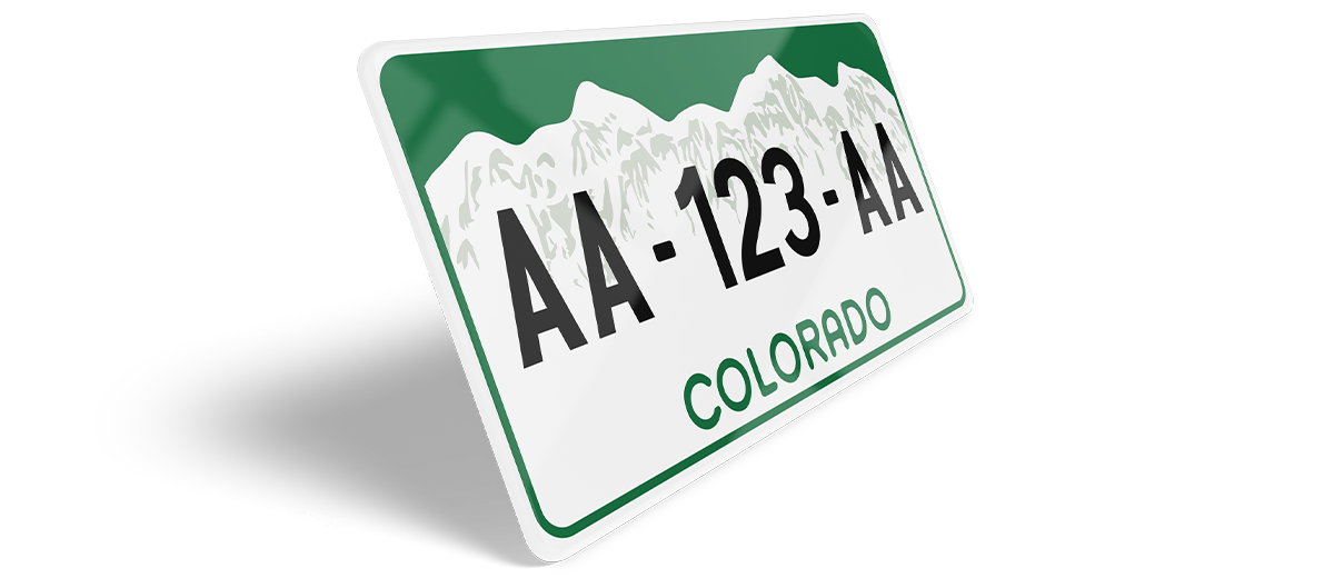 Plaque D'immatriculation Vintage - Colorado - États-Unis - Tôle Occasion