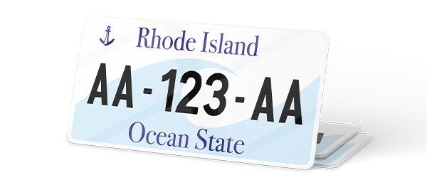 Plaque immatriculation USA 30×15 Rhode Island