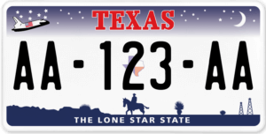 Plaque USA 30×15 Texas