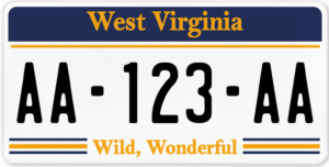 Plaque USA 30×15 Virginie Occidentale