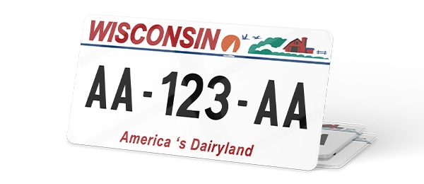 Plaque immatriculation USA 30×15 Wisconsin