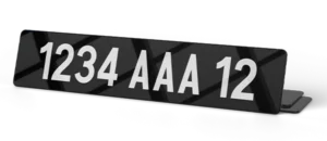 Plaque immatriculation Auto – COLLECTION – ancien numéro – 520×110