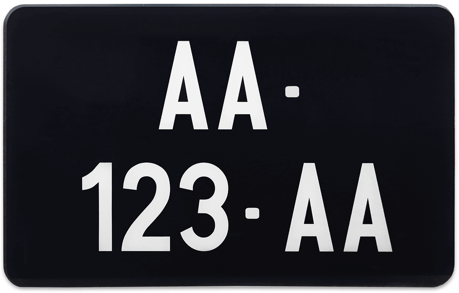 Plaque moto 210x130 : un format de plaque unique pour les motos d -  CARTAPLAC