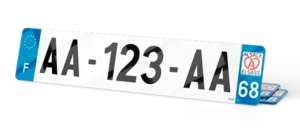 Plaque immatriculation SUV – 520×110 – 100% Homologuée
