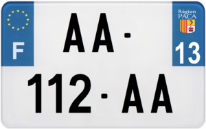 Plaque MOTO – 210×130 – 13 – Bouches-du-Rhône