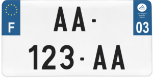 Plaque USA – 30×15 – SIV – 03 – Allier