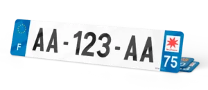 Plaque Immatriculation Auto – 520×110 – 100% Homologuée