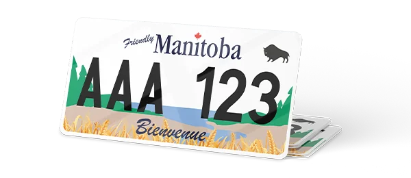 Plaque immatriculation Canada 30×15 Manitoba