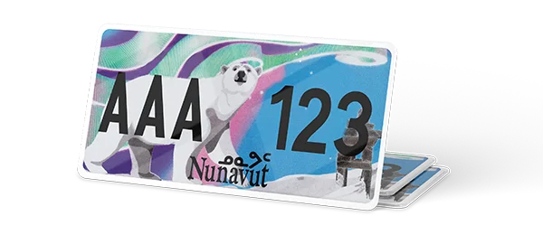 Plaque immatriculation Canada 30×15 Nunavut