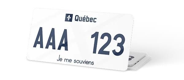 Plaque immatriculation Canada 30×15 Quebec