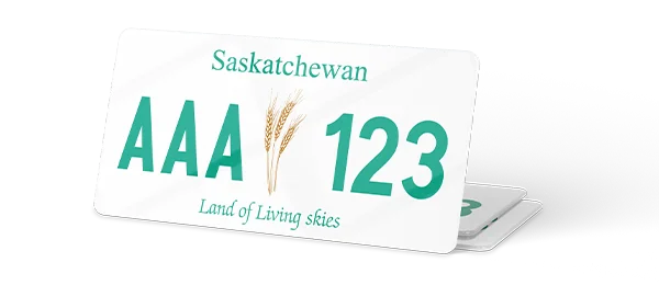 Plaque immatriculation Canada 30×15 Saskatchewan