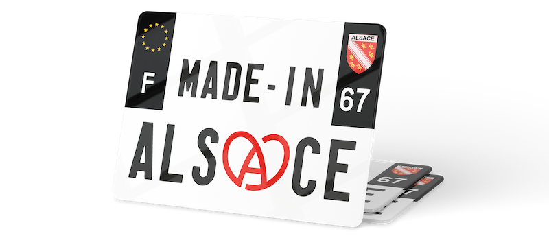 Plaque Immatriculation 4x4 Alsace