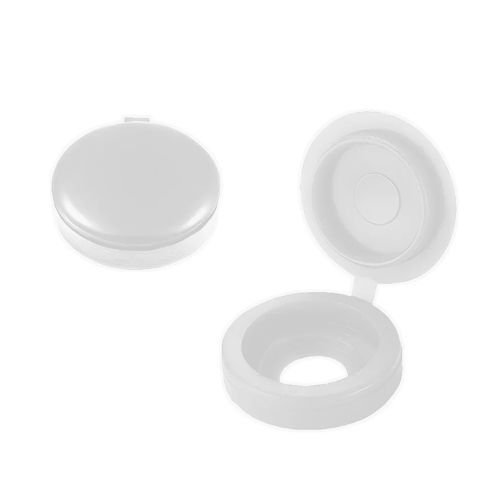 Lot de 2 cache rivets blancs