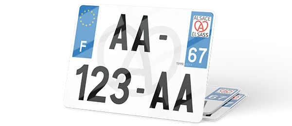 Plaque immatriculation CAMPING CAR – 275×200 – 100% Homologuée