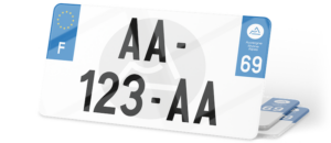 Plaque immatriculation USA – 30×15 – Fond région