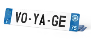 Plaque Immatriculation Auto – 520×110 – Voyageurs