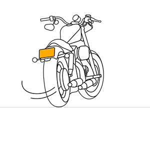 Liseret de plaque d'immatriculation moto SPM - Habillage - Moto & scooter