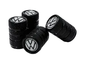 Bouchon valve de pneu (x4) – Noir – Volkswagen