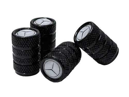 4 pièces Bouchon de Valve Voiture pour Mercedes Benz C E S M Serie