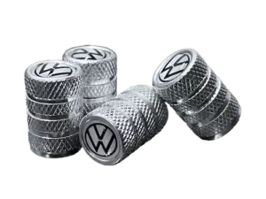 Bouchon valve de pneu (x4) – Argenté – Volkswagen
