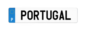 Plaque immatriculation Portugal
