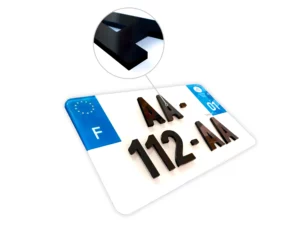 (3D) Plaque Immatriculation Moto – Relief 3D – 210×130 – 2 Options Disponibles