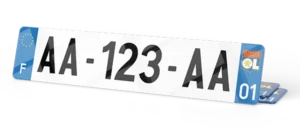 Plaque Immatriculation Auto – 520×110 – Olympique Lyonnais