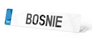 Plaque immatriculation Bosnie-Herzégovine