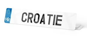 Plaque immatriculation Croatie