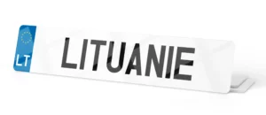 Plaque immatriculation Lituanie