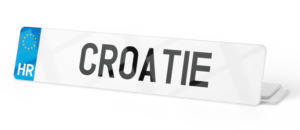 Plaque immatriculation Croatie