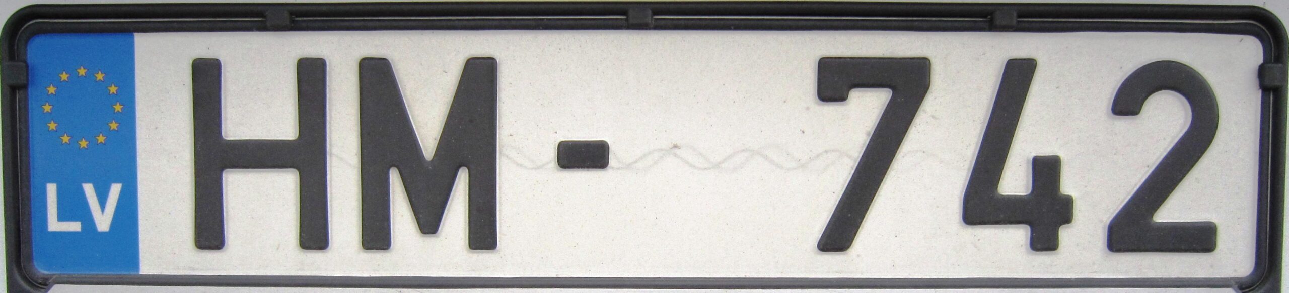 Plaque d'immatriculation Letonie