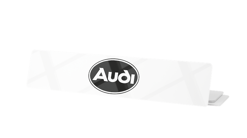 Audi vieux logo blanc