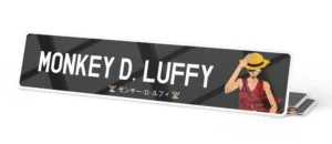 Plaque Immatriculation Auto – 520×110 – Fond Manga – Luffy