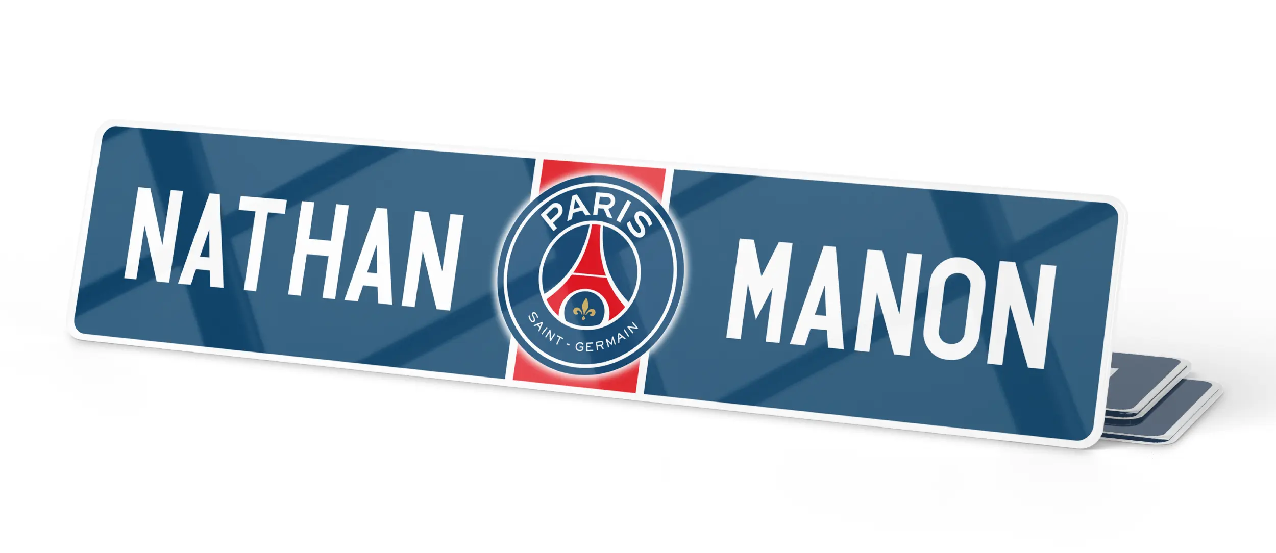 Plaque Immatriculation Auto – 520×110 – Fond Football – PSG 2