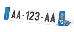Plaque Immatriculation Auto – 520×110 – Fond Tesla 2