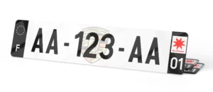 Plaque Immatriculation Auto – 520×110 – Fond Porsche 9